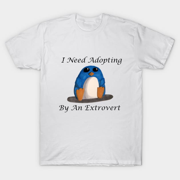 Extrovert Needed T-Shirt by Ryzan35